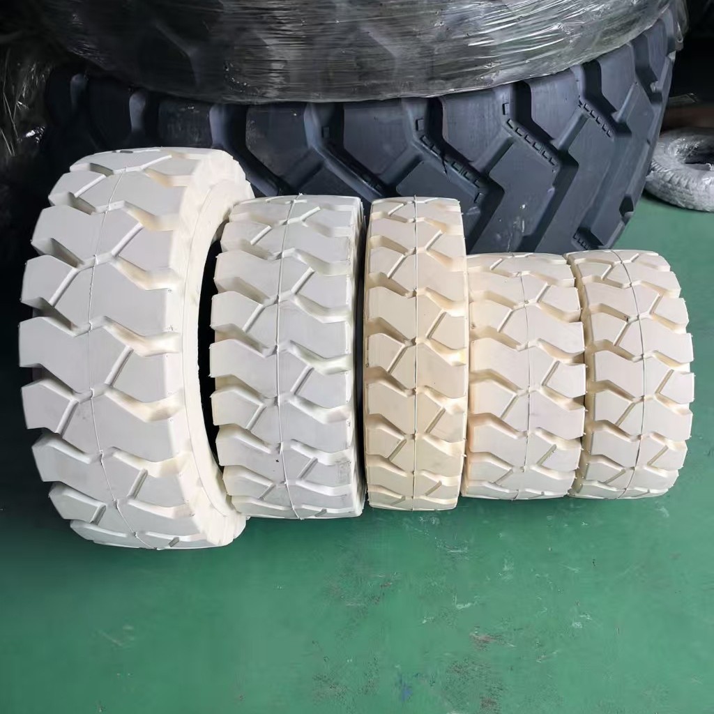 1-2吨电瓶燃油叉车实心轮胎500-8/16x6-8/18x7-8环保无痕实心轮胎