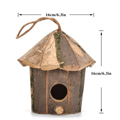 Cross-border Hummingbird House Charming Decor Hummingbird House Creative Suspended Wooden Craft