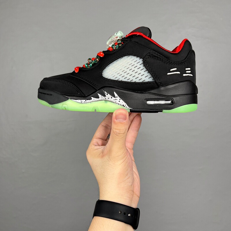 Putian Men's Shoes Aj5 Low-Top Joe 5 Unisex Chinese Red Limited Edition Retro Practical Casual Classic Basketball Shoes Sneakers