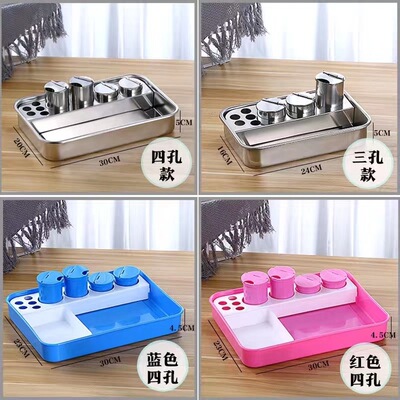 Stainless steel Therapeutic disk Disinfection tray Square plate Therapeutic disk infusion injection Syringe Tray hotel