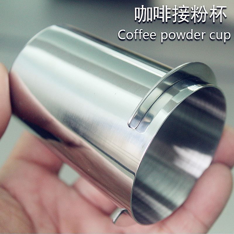 304 Stainless Steel Powder Cup Thickeneded Espresso Machine Handle Powder Collector Aroma Cup Ek43 Coffee Grinder Universal