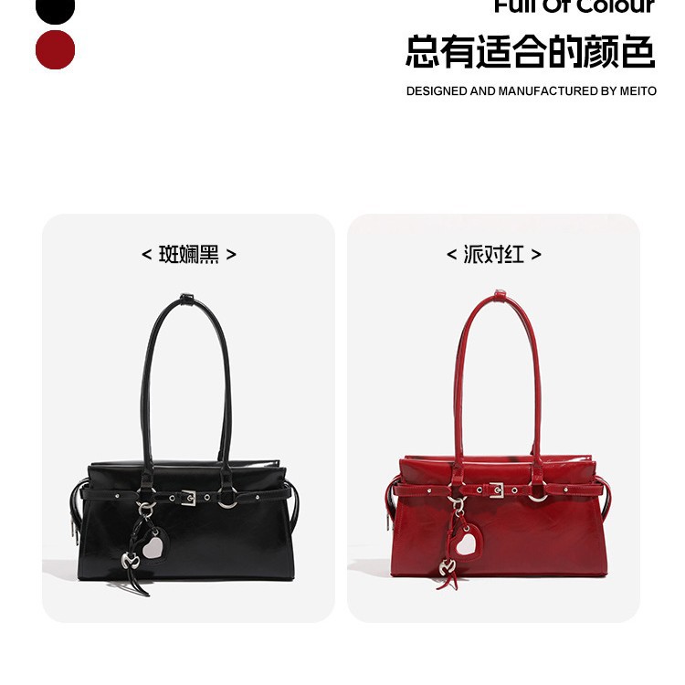 Genuine Leather Versatile Baguette Bag For Women 2026 New Arrival Luxury Niche Underarm Bag Commuter Handbag Shoulder Bag - Thumbnail 3
