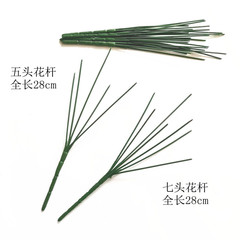 広東の花の枝の5頭の7頭のシミュレーションの花の竿は松の枝の柏の枝のプラスチックのバラの枝の牡丹の花の竿をシミュレーションします。