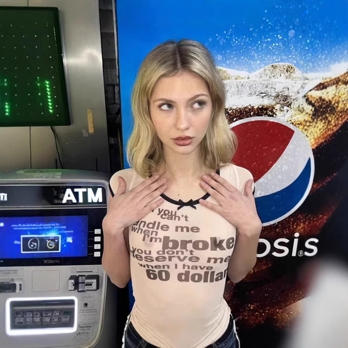 Letter Pattern Print Summer European and American T-Shirt Harajuku Street Women's Slim Cross-Border Wholesale