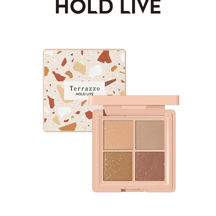 Палетка теней HOLD LIVE Shiny matte, карманные тени, четыре цвета