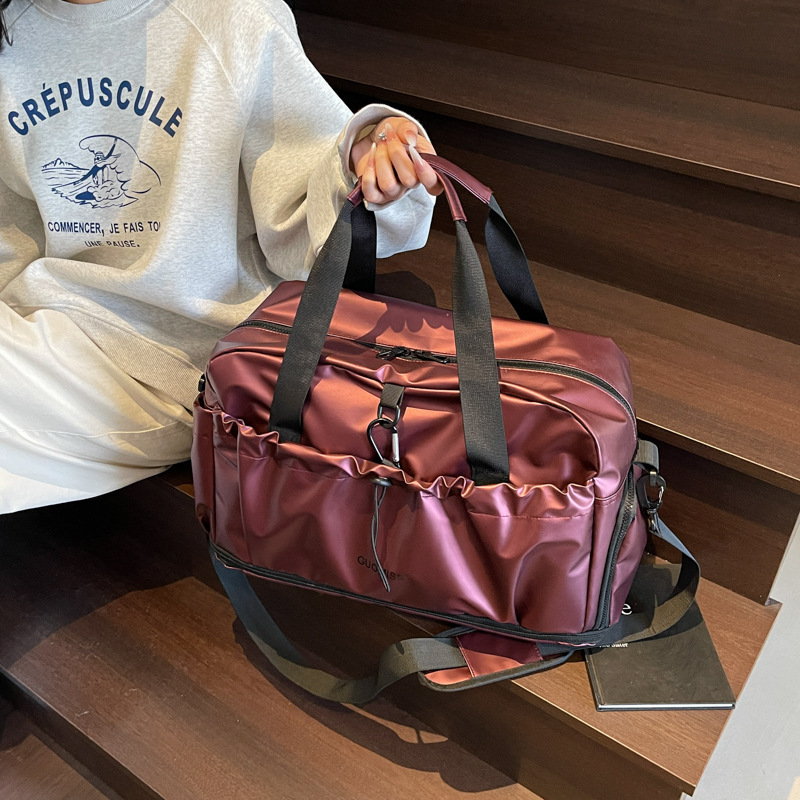 Bolso de viaje de negocios de un solo hombro para hombres Bolso de viaje de compras para estudiantes de gran capacidad Bolso de viaje deportivo femenino extensible