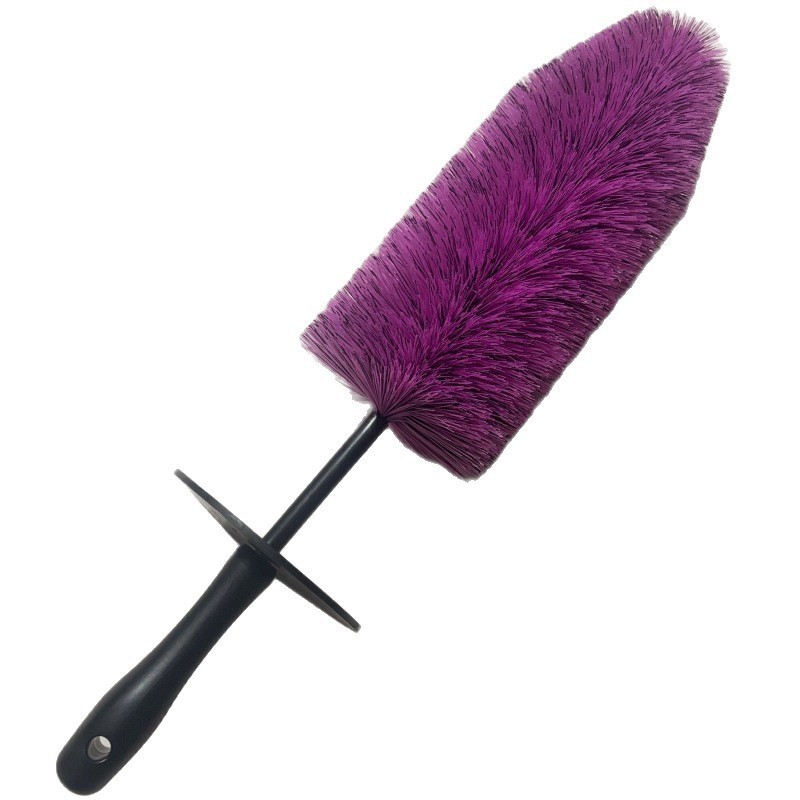 Cross-border car Christmas tree wash brush, maintenance steel rim brush, tire brush, specialized cleaning tool, anti-splash wheel hub brush