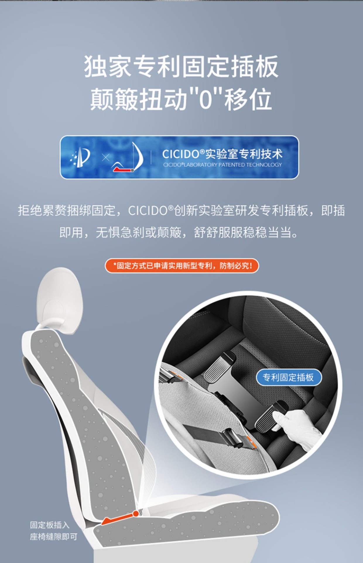 Cicido Car Lumbar Support Cushion Breathable Waist Protector Seat Cushion Back Support Car Driver's Seat Lumbar Support