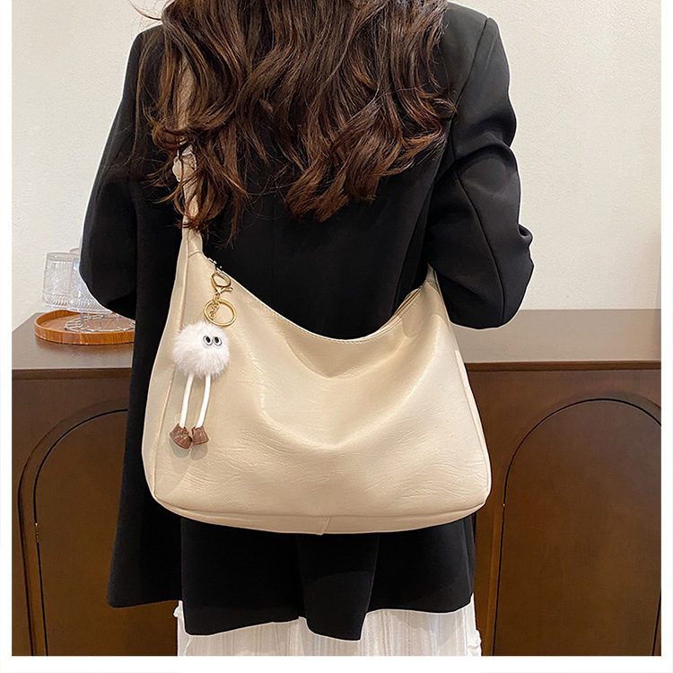 Simple and large-capacity bag for women, 2024 new style, fashionable and versatile casual single-shoulder bag, student commuting crossbody tote bag undefined