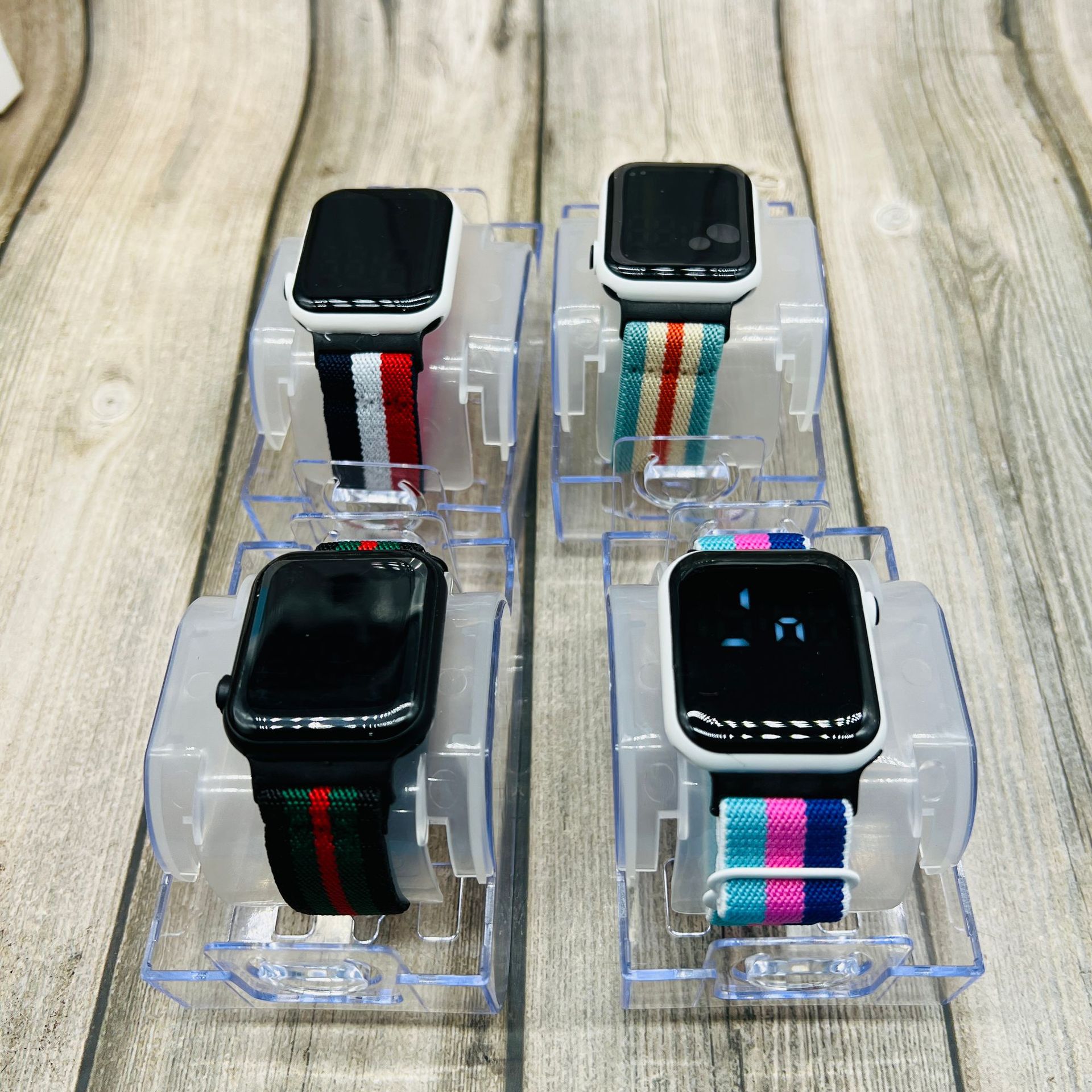 Reloj de cuarzo nuevo reloj electrónico LED coreano simple reloj de estudiante caja de plástico transparente reloj gran cantidad Congyo