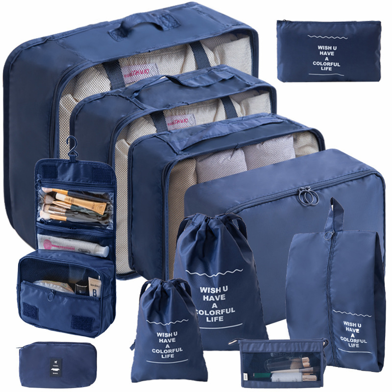 11 set penyimpanan biru tua