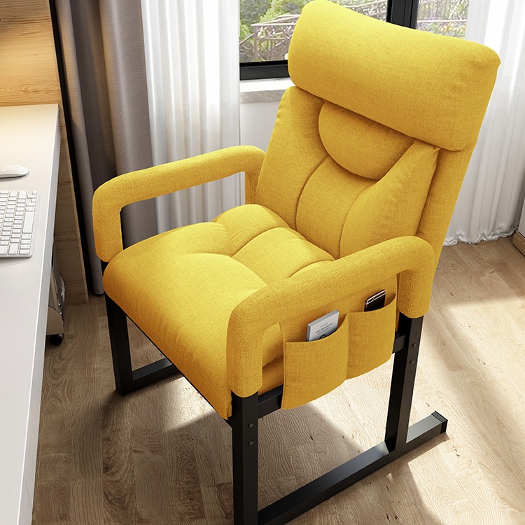 Computer Chair for Home Use, Long Sitting Backrest Chair, Sofa for Dormitory, University Student E-Sports Office Seat, Lazy Person Can B&