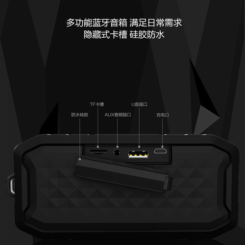 Cross-border M3 Bluetooth Speaker Portable Wireless Creative Bluetooth Speaker Mini Waterproof Outdoor TWS Subwoofer