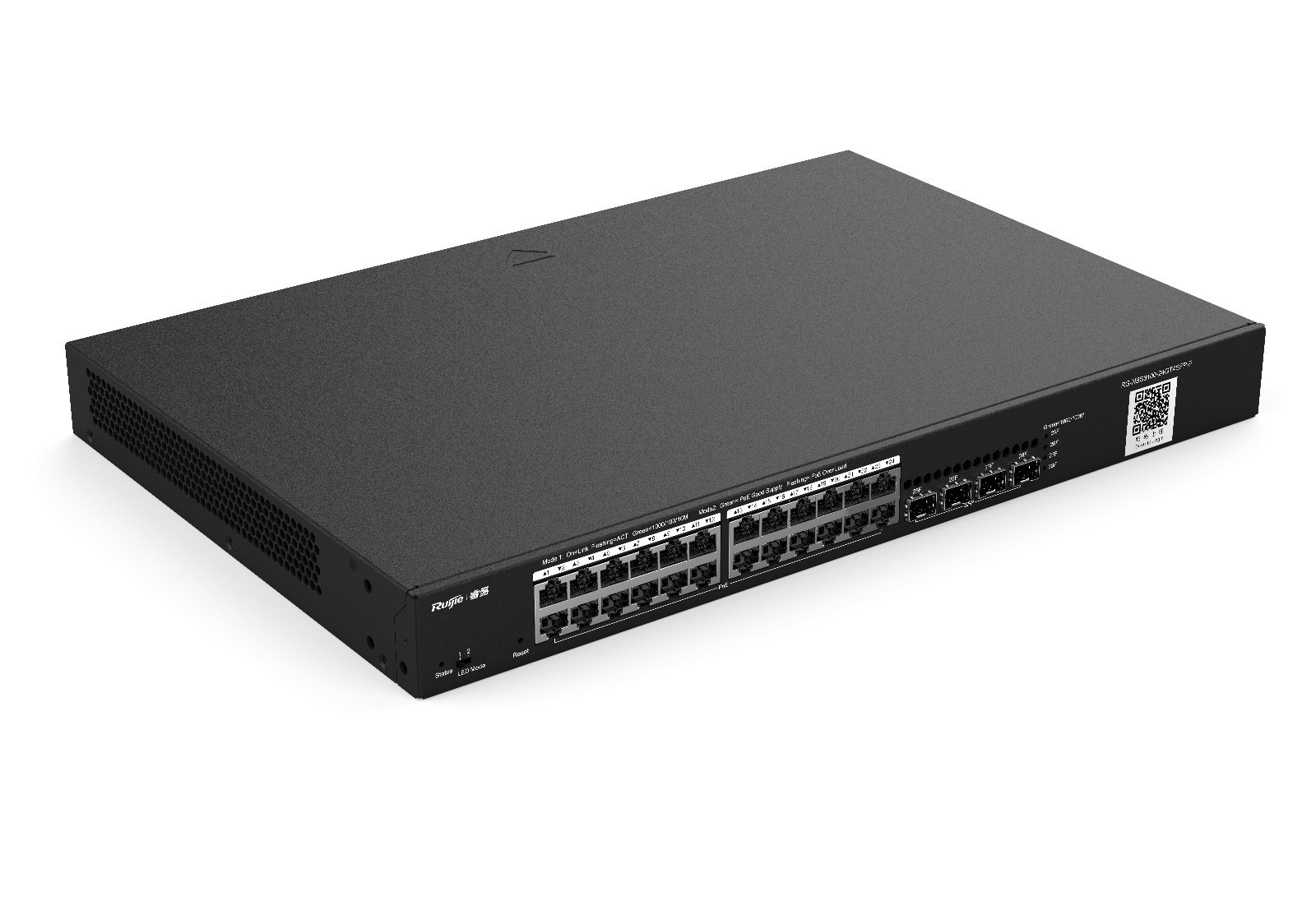 锐捷(Ruijie)24口千兆POE交换机RG-NBS3100-24GT4SFP-P千兆上联-阿里巴巴