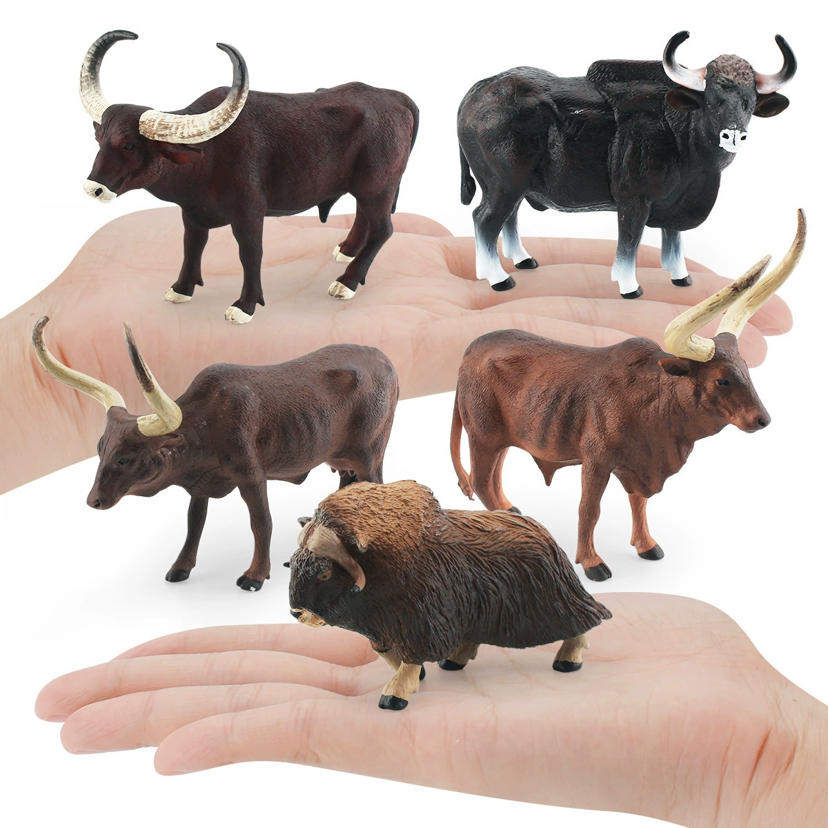 Cross -border simulation forest animal musk, ox Akravati Bulls, Bull River Bulls, Golnue model static ornament