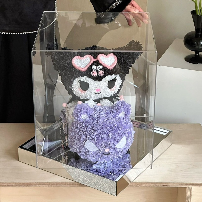 バレンタインデー永生花クロミかわいいアクリル真花置物七夕は彼女の誕生日プレゼント卸売りをします。|undefined