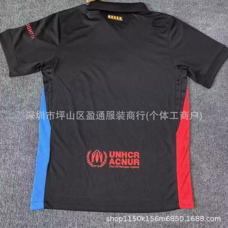 2526 バルセロナ トラビス スコット ジョイント エディション バルセロナ ブラック TS ジョイント ジャージ アマール サッカー ユニフォーム|undefined