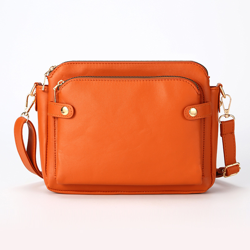 Borsa a tracolla vintage 2024, borsa grande quadrata, borsa a tracolla in tinta unita_voghion.com