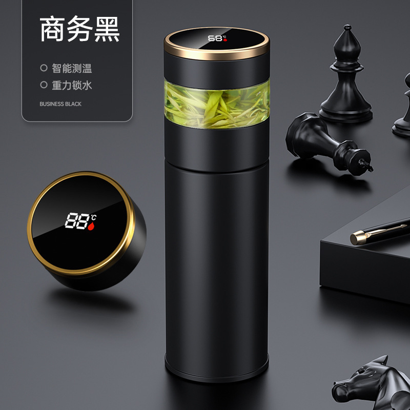 [Wowカスタマイズ] 316スマート茶水分離魔法瓶カップステンレス鋼ウォーターカップビジネスギフトガラスカップ|undefined