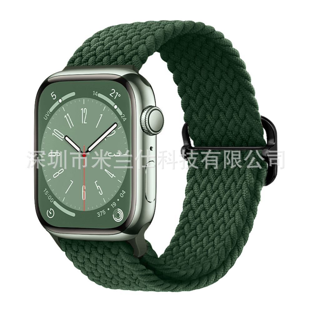 Nylon tejido para Apple iwatch456789 Apple ultra2 hebilla deslizante elástica S9 correa de reloj fabricante