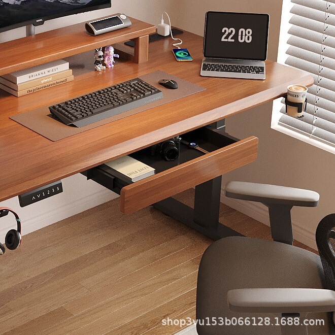 Electric lifting table hidden under the table drawer storage box slide rail finishing box [consult customer service order]]