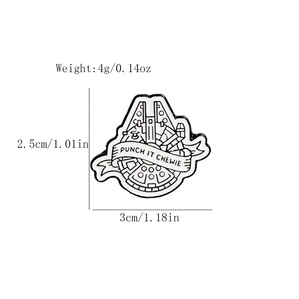 Broche Metálico de La Guerra de Las Galaxias BB-8 de Aleación de Zinc Decorativo para Bolsos
