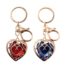 Amazon新款塞尔达传说动漫同款镂空爱心水晶项链时尚包挂件钥匙扣