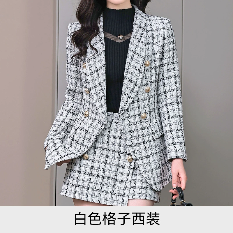 Классический костюм, демисезонный комплект, пиджак, стиль Chanel