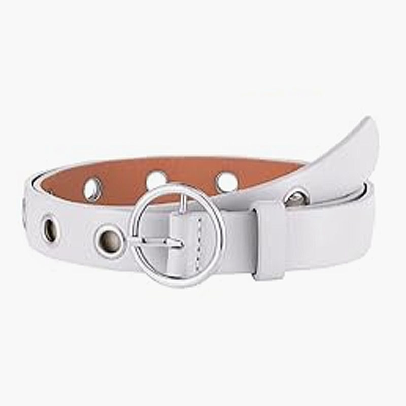 2022 correa de moda popular europea y americana moda única fila agujero de aire cadena términos estilo punk coreano correa de las mujeres