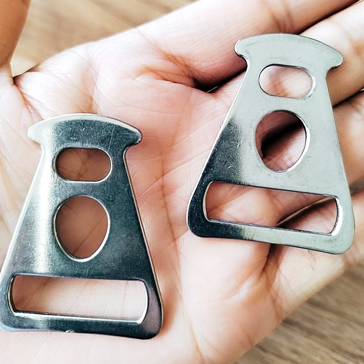 天幕牛角扣304不锈钢撑杆牛角扣户外三角片拉点加固不锈钢扣