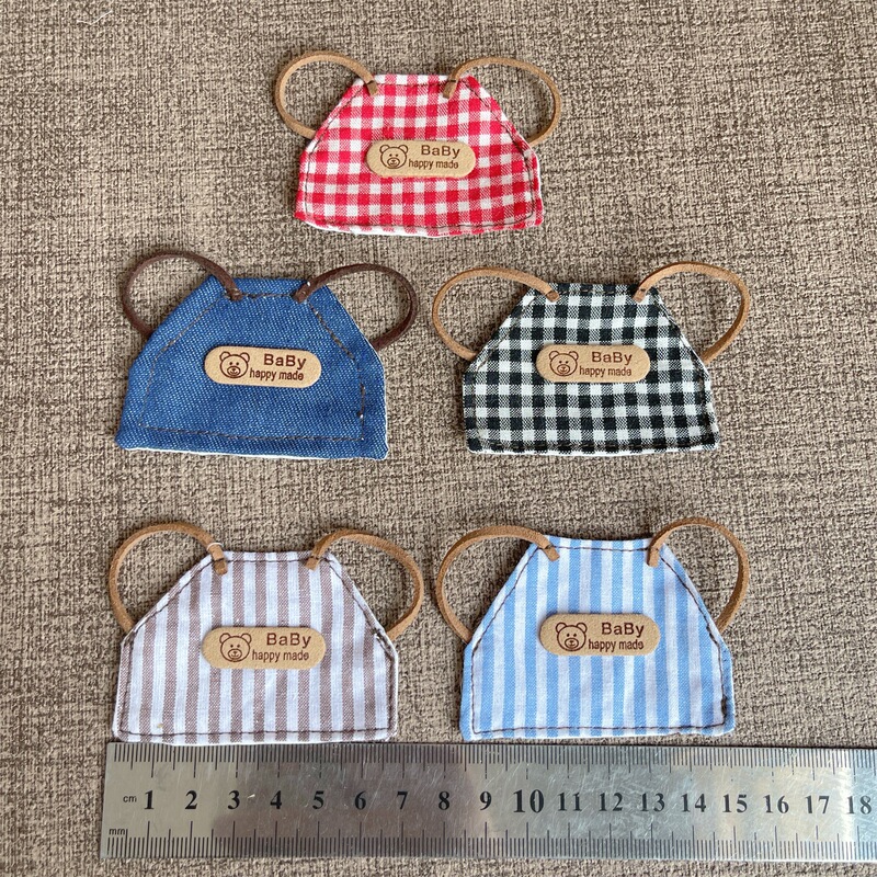 Labubu 着用可能なドレスアップラブブベビー服 17 センチメートル人形かわいいアクセサリー手作りエプロン綿人形装飾|undefined