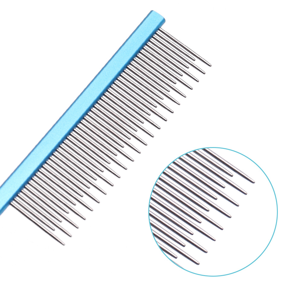 Peine para mascotas, peine, peine para cabello flotante, peine de cola larga y corta, peine para perros, peine para cabello, peine para gatos de acero inoxidable
