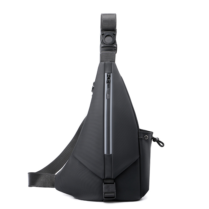 Reflective Chest Bag For Men Waterproof Sling Bag For Commuting_voghion.com