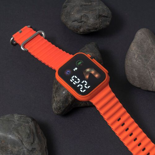 Multifunctional watch with unicorn silicone and electronic design, simple and elegant, suitable for middle school girls, sports watch with water resistance
