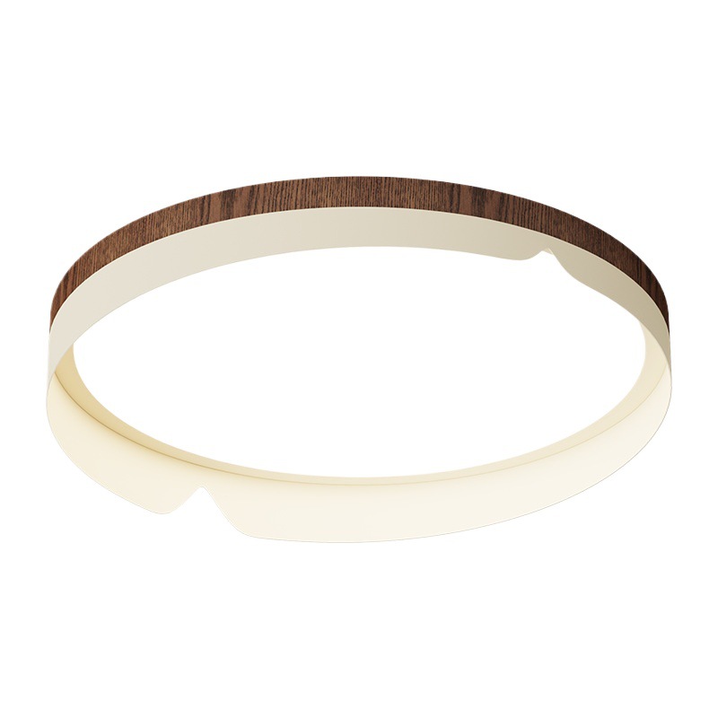 Lámpara de dormitorio nórdico Lámpara de habitación simple moderna Lámpara de habitación Lámpara de techo de sala de estudio de grano de madera original de estilo japonés minimalista