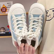 秋冬季加绒加厚棉鞋高帮帆布鞋女2025年新款保暖二棉鞋运动板鞋子