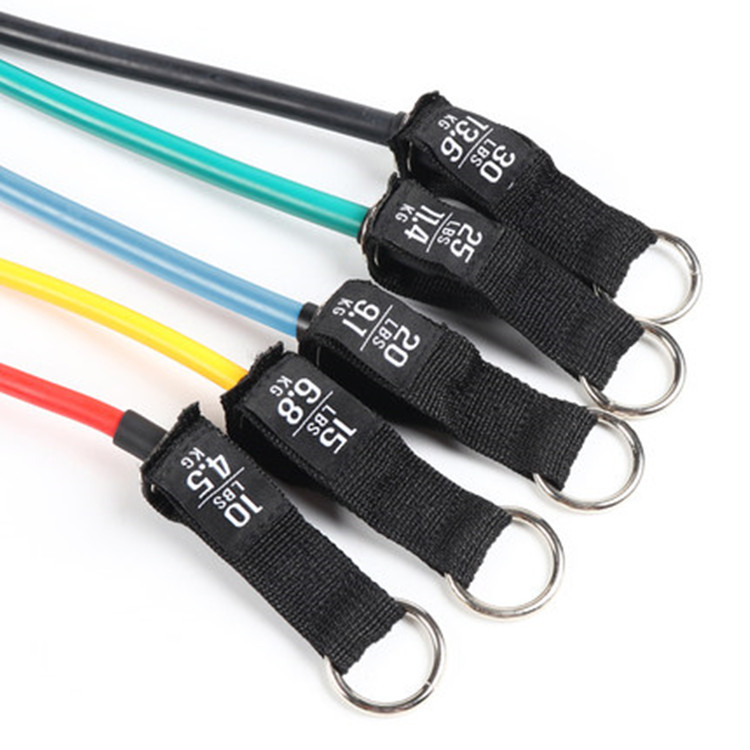 FUENTE fabricante transfronterizo multifuncional de 11 piezas cuerda de tensión banda de resistencia de látex cuerda elástica 150 libras dispositivo de tensión