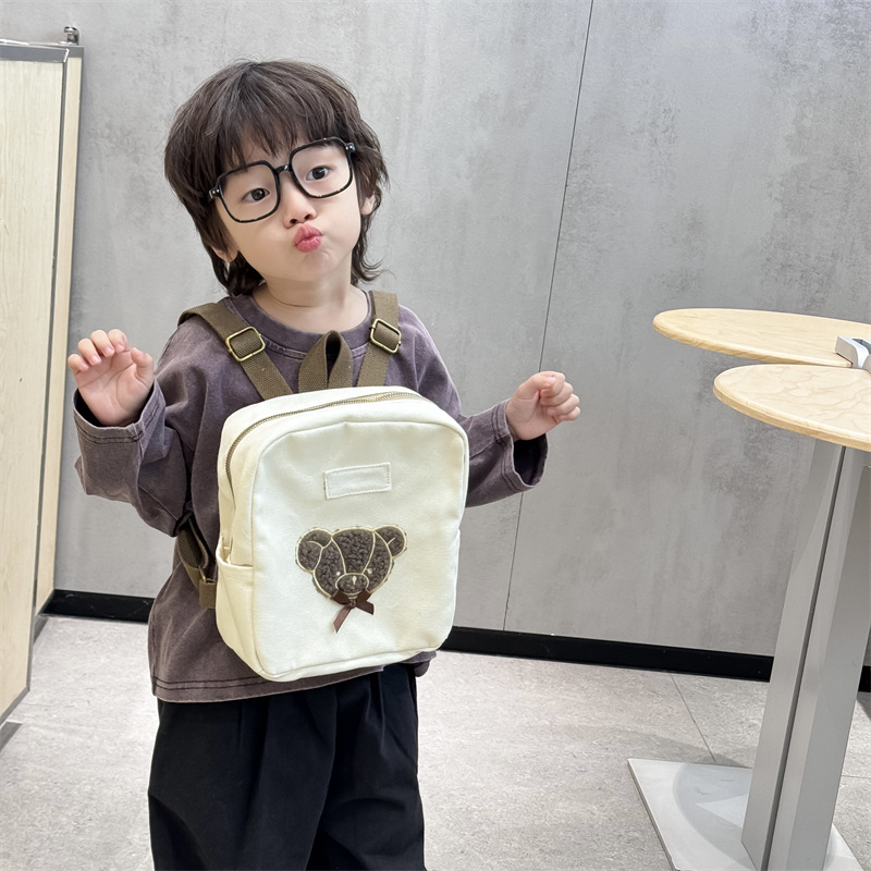 Cariño lindo oso jardín de infantes bebé mochila de dibujos animados mochila para niños y niñas nueva mochila para niños de comercio exterior