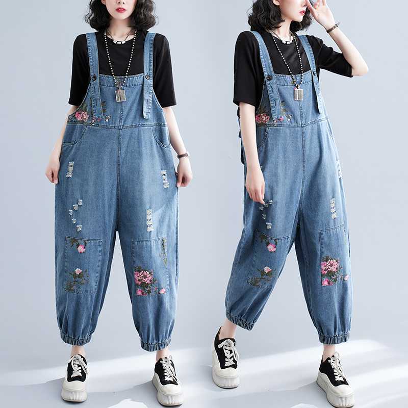 Denim universal overall for leisure, plus size, oversize