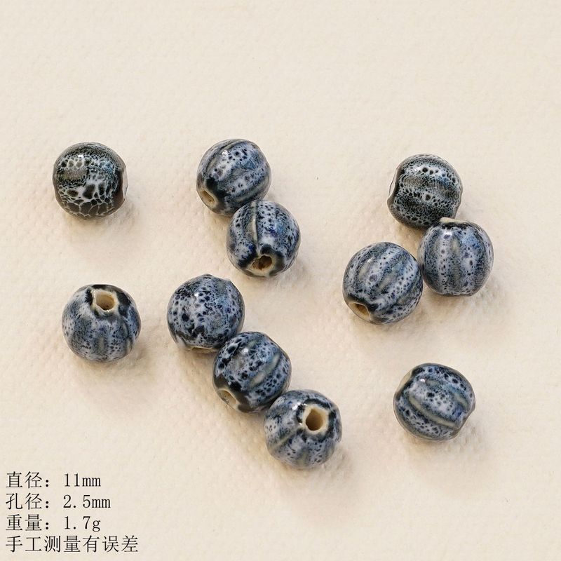 スイカビーズ 10 ミリメートルルースビーズ卸売景徳鎮セラミックブレスレットネックレス手作り diy 材料工場直接販売|undefined