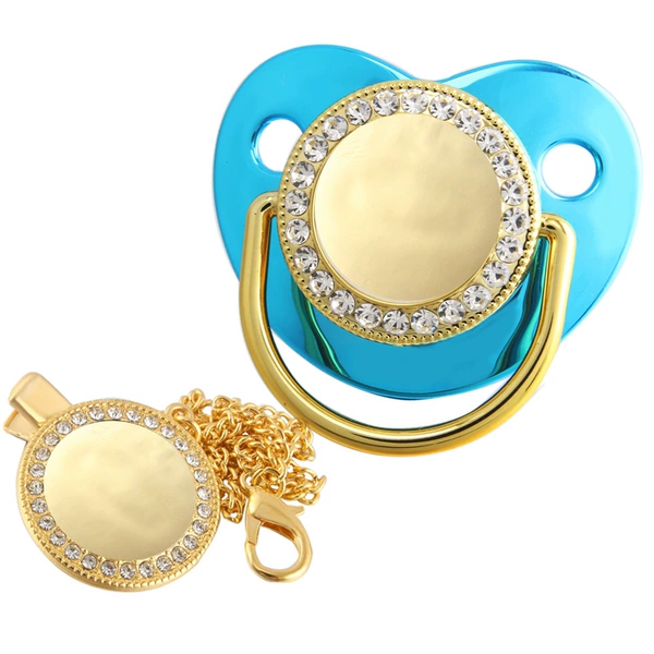 7 metallic blue + gold