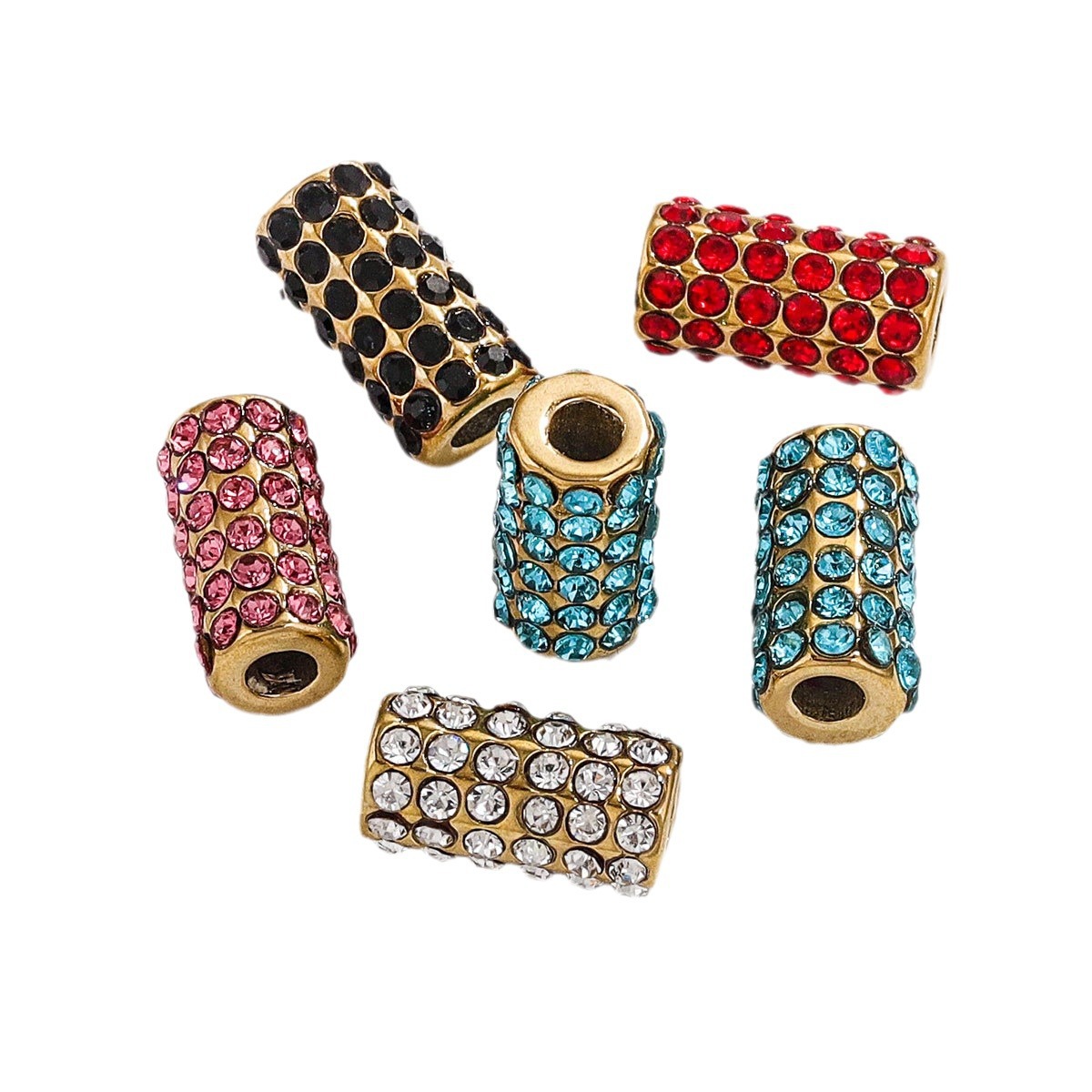 Accesorios de bricolaje hechos a mano cuerda trenzada con cuentas material joyería punto completo diamante retro Moda Africana agujero grande 3mm