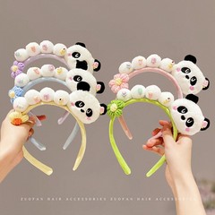 可爱熊猫公仔发箍2025新款女孩趣味头饰头箍女童成人洗脸发卡发饰