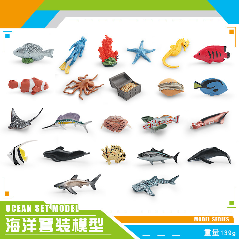 BL - 10144 Animales marinos 23 piezas Set 5 139g