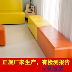 靴を交換するためのソファスツール、長い革製のスツール、無垢材の長いソファチェア、低いスツール、柔らかいソファチェア、収納可能な収納スツール