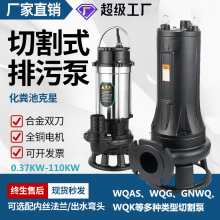 切割式污水泵WQAS\WQK化粪池养殖场排污抽水家用沼气池抽粪潜水泵