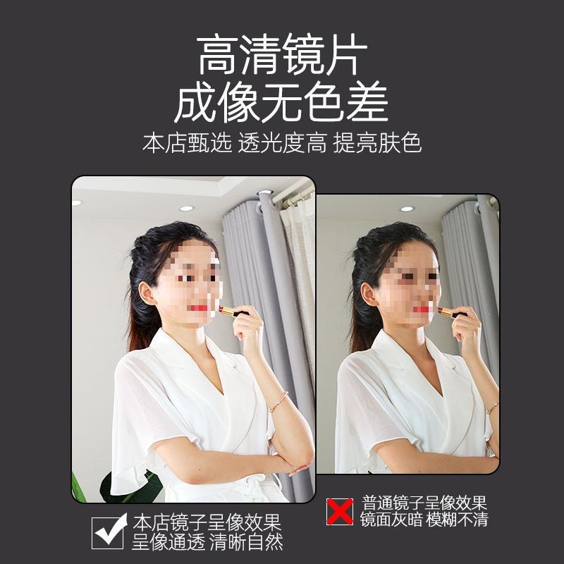 ✅ Bathroom Mirror Wall-Mounted Self-Adhesive Washbasin Mirror Toilet Vanity Mirror No-Drill Makeup Mirror