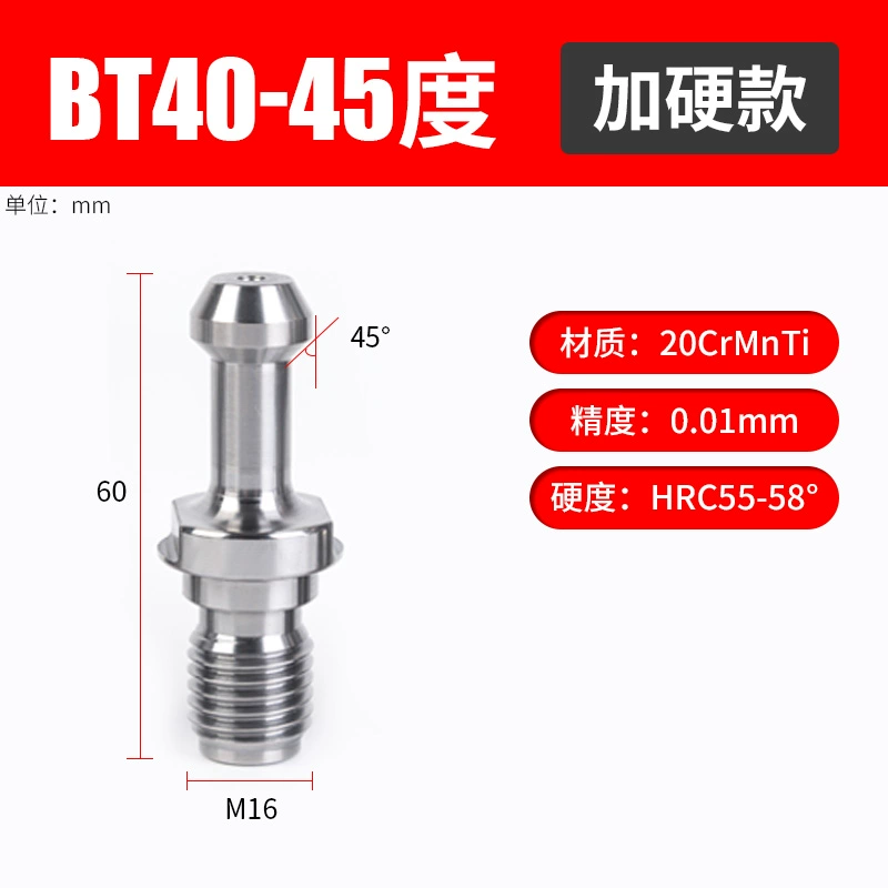 CNC рукоятка фрезерного станка BT30 BT40 BT50: высшая точность, выемка отверстий из воды и вытяжка внутреннего холодного гвоздя 45° 60° 90°