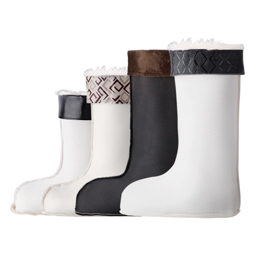 2025: осенне-зимние резиновые сапоги, мужская подкладка, хлопковый чехол, мужские и женские бархатные утолщенные теплые и морозостойкие резиновые сапоги, резиновая обувь на подкладке, хлопковые носки