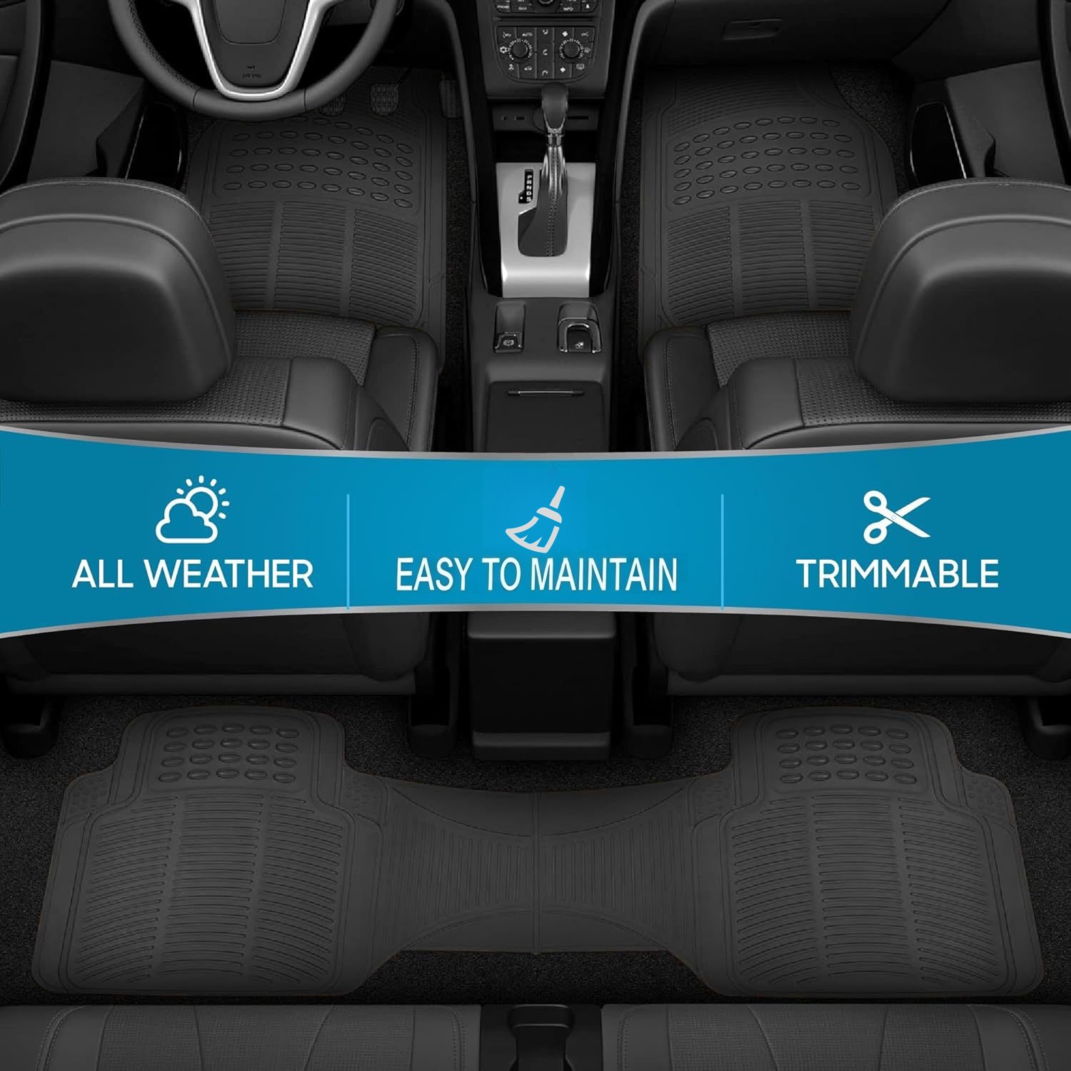 Cross-border best-selling PVC car floor mats, non-slip, waterproof, suitable for all seasons